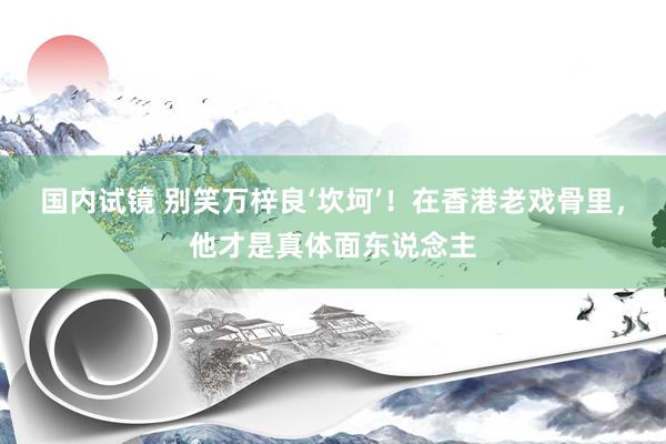 国内试镜 别笑万梓良‘坎坷’！在香港老戏骨里，他才是真体面东说念主