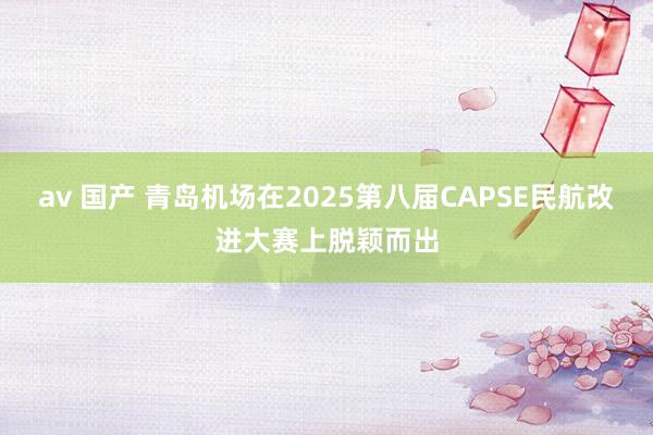 av 国产 青岛机场在2025第八届CAPSE民航改进大赛上脱颖而出